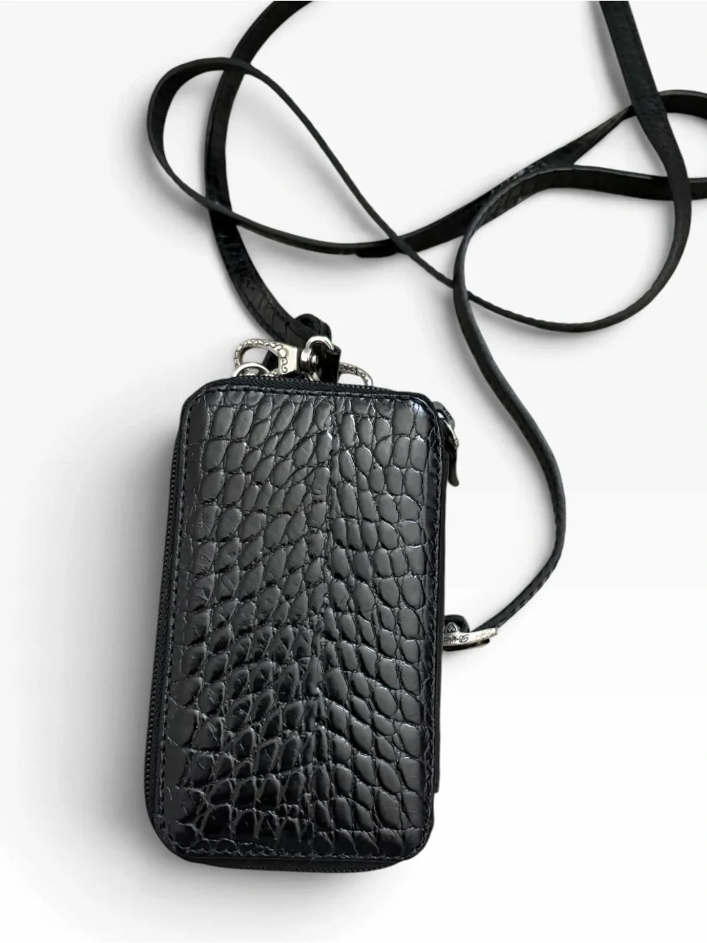 Vintage! Brighton Black Leather Cell Phone Holder